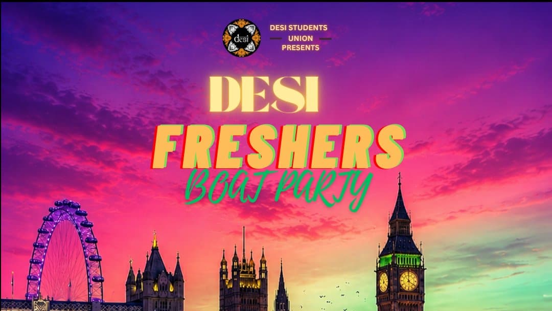 Desi Freshers Boat Party 2026 poster