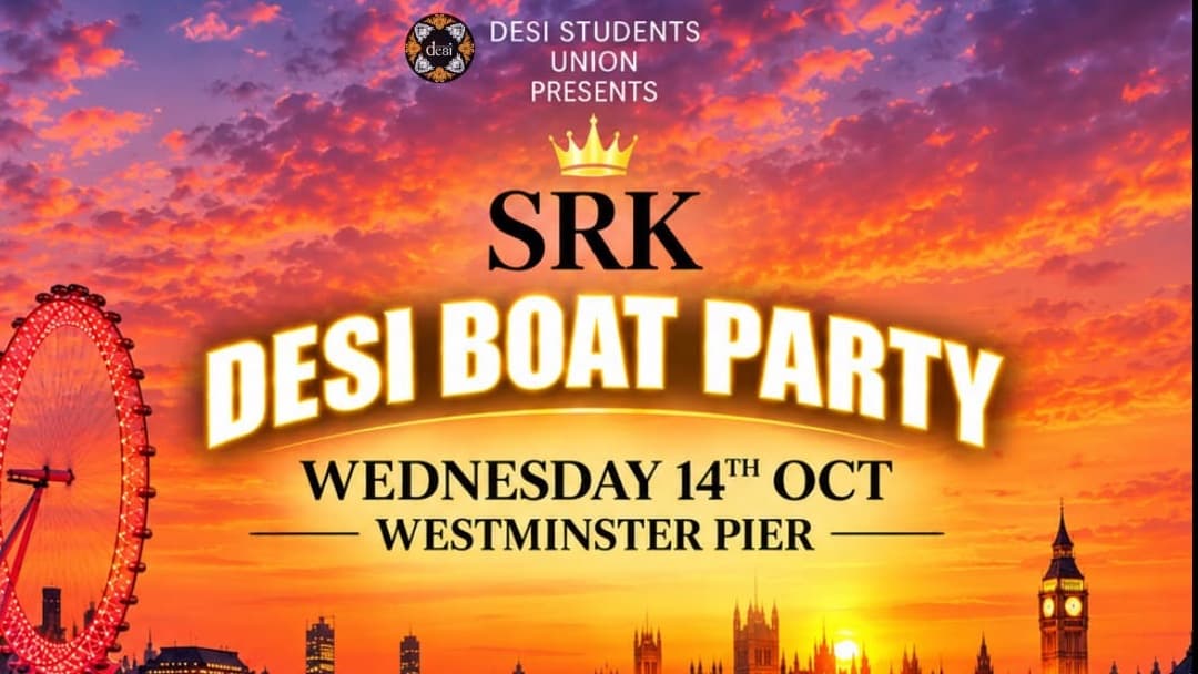 SRK Boat Party poster