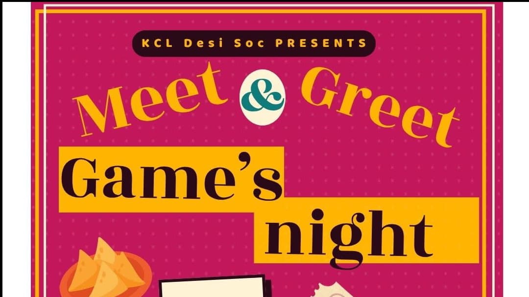 Kings Desi Society Meet & Greet poster