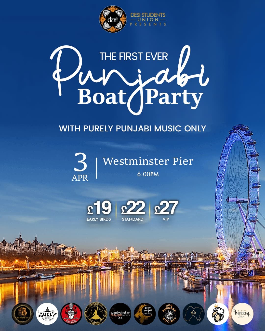 Punjabi Boat Party poster