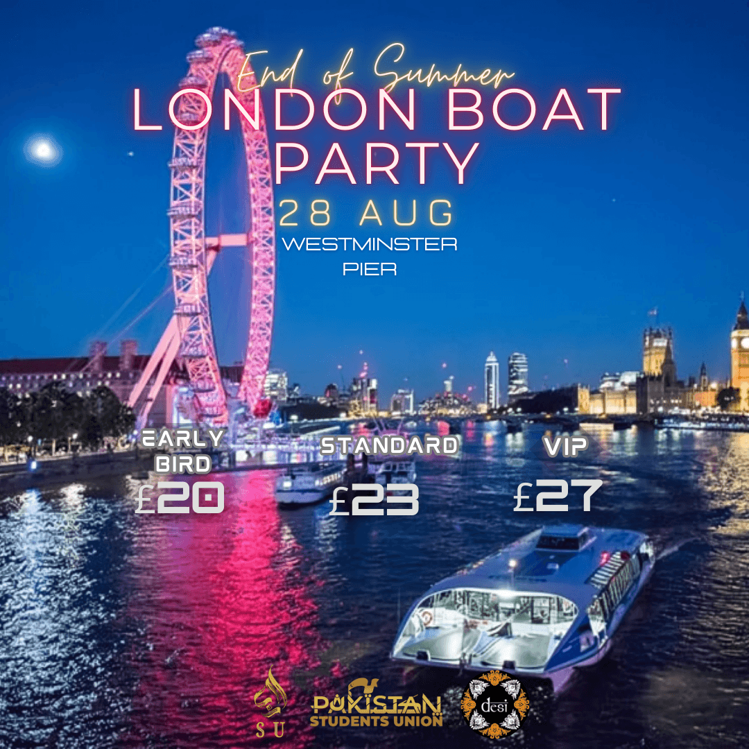 London Boat Party poster