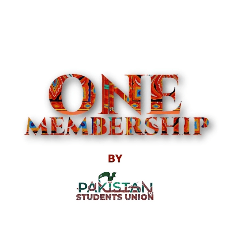 Pakistan Students Union Membership poster