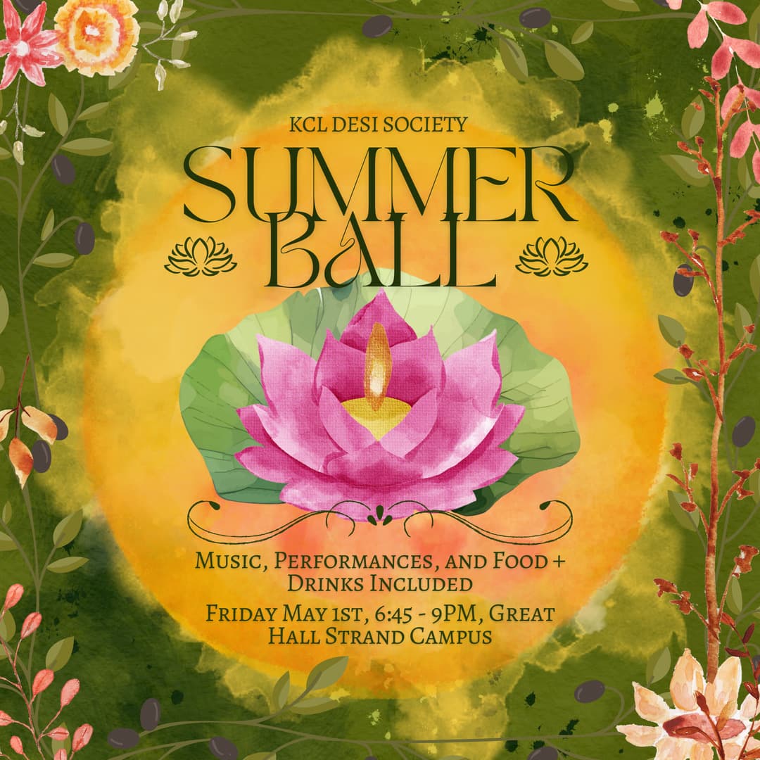 KCL DESI Society Summer Ball poster