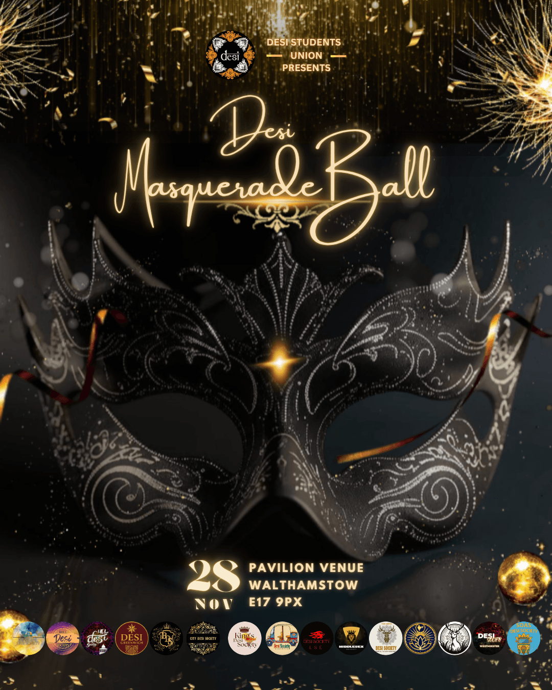 Desi Masquerade Ball 2025 poster