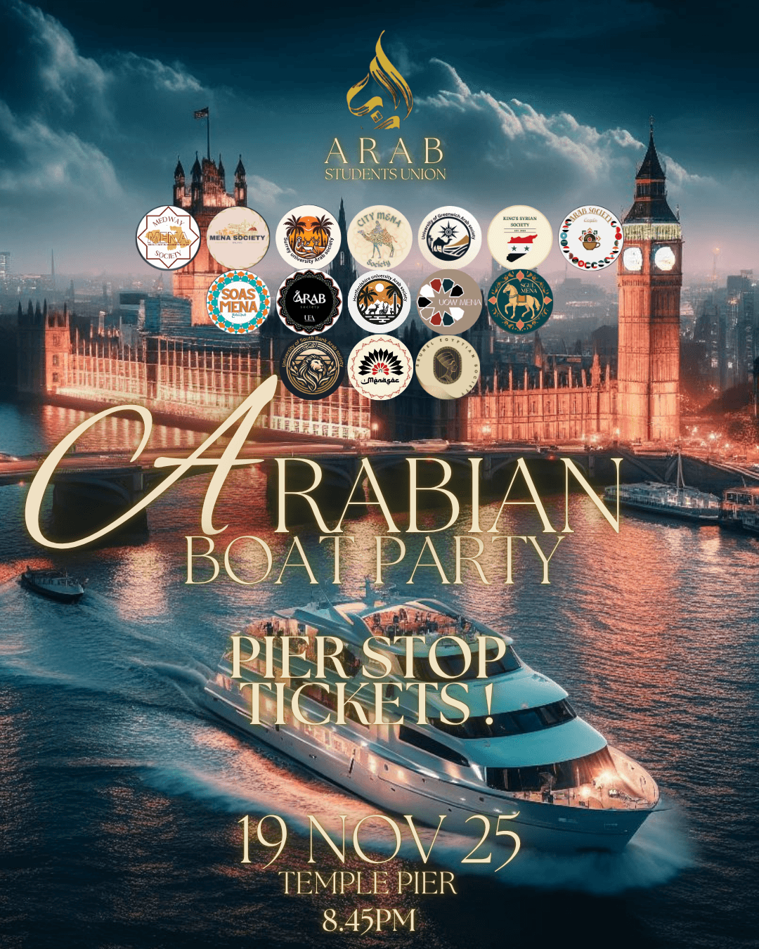 Pier Stop - Arabian Boat Party poster