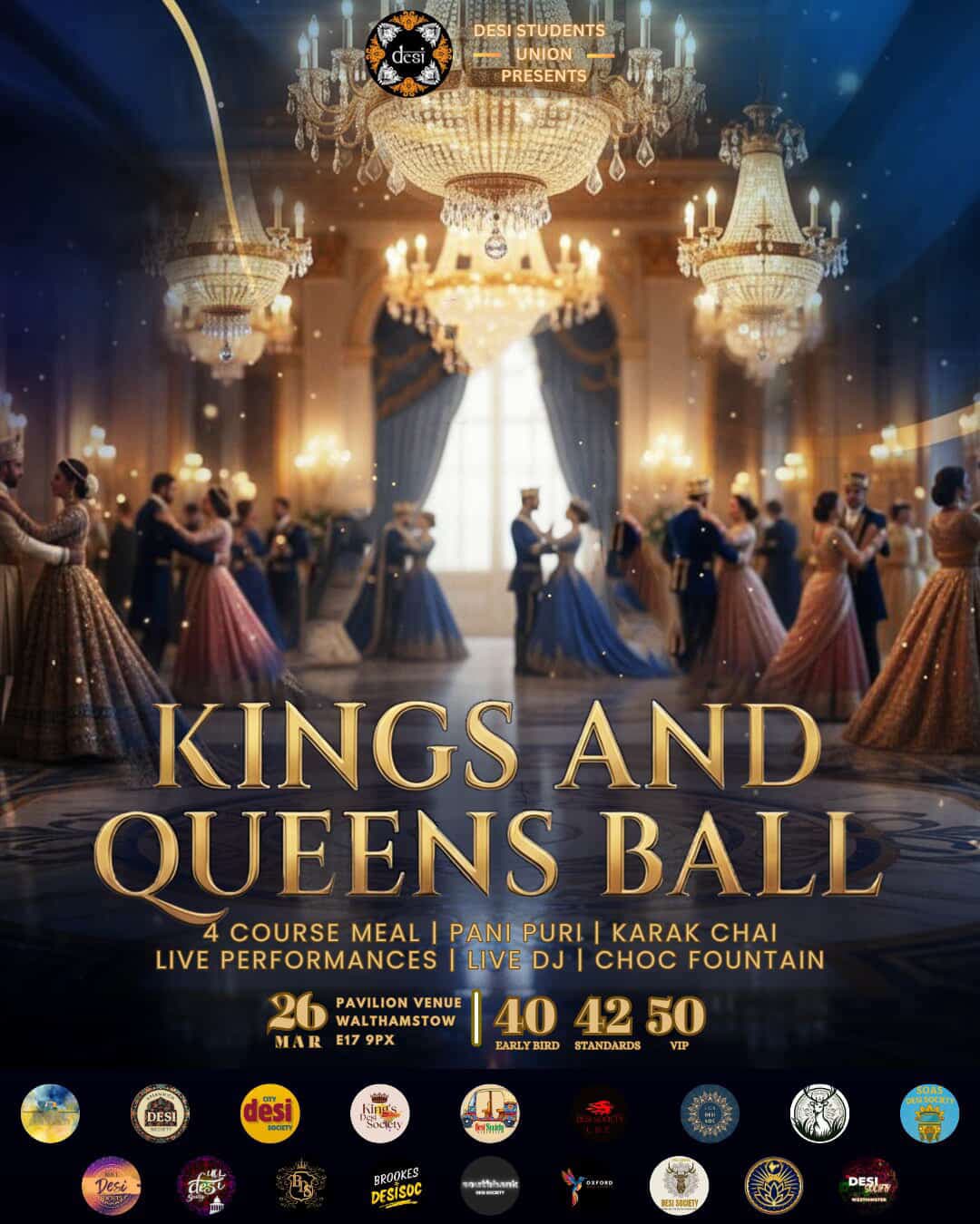Desi Kings & Queens Ball poster
