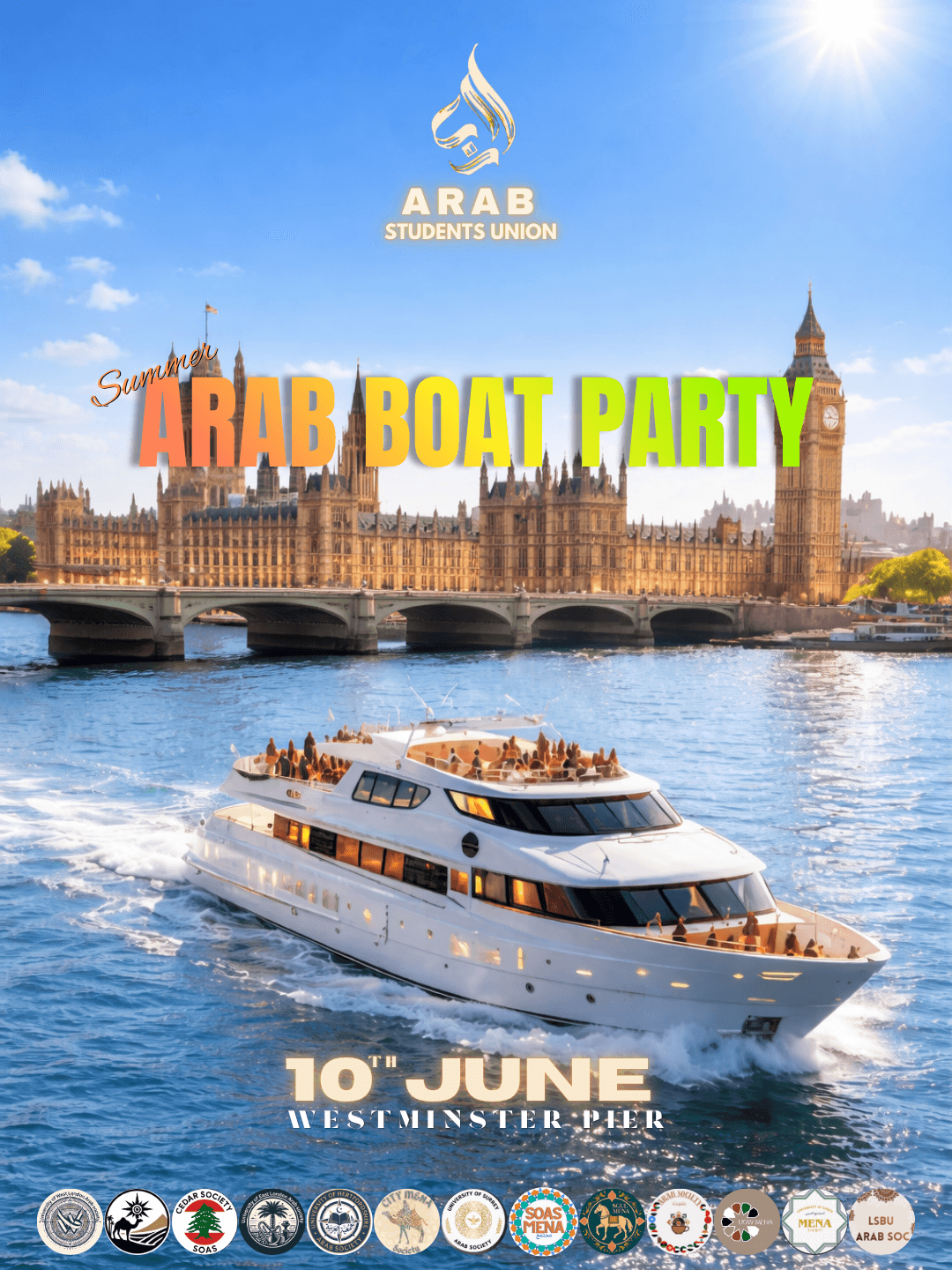 Summer Arab Boat Party poster